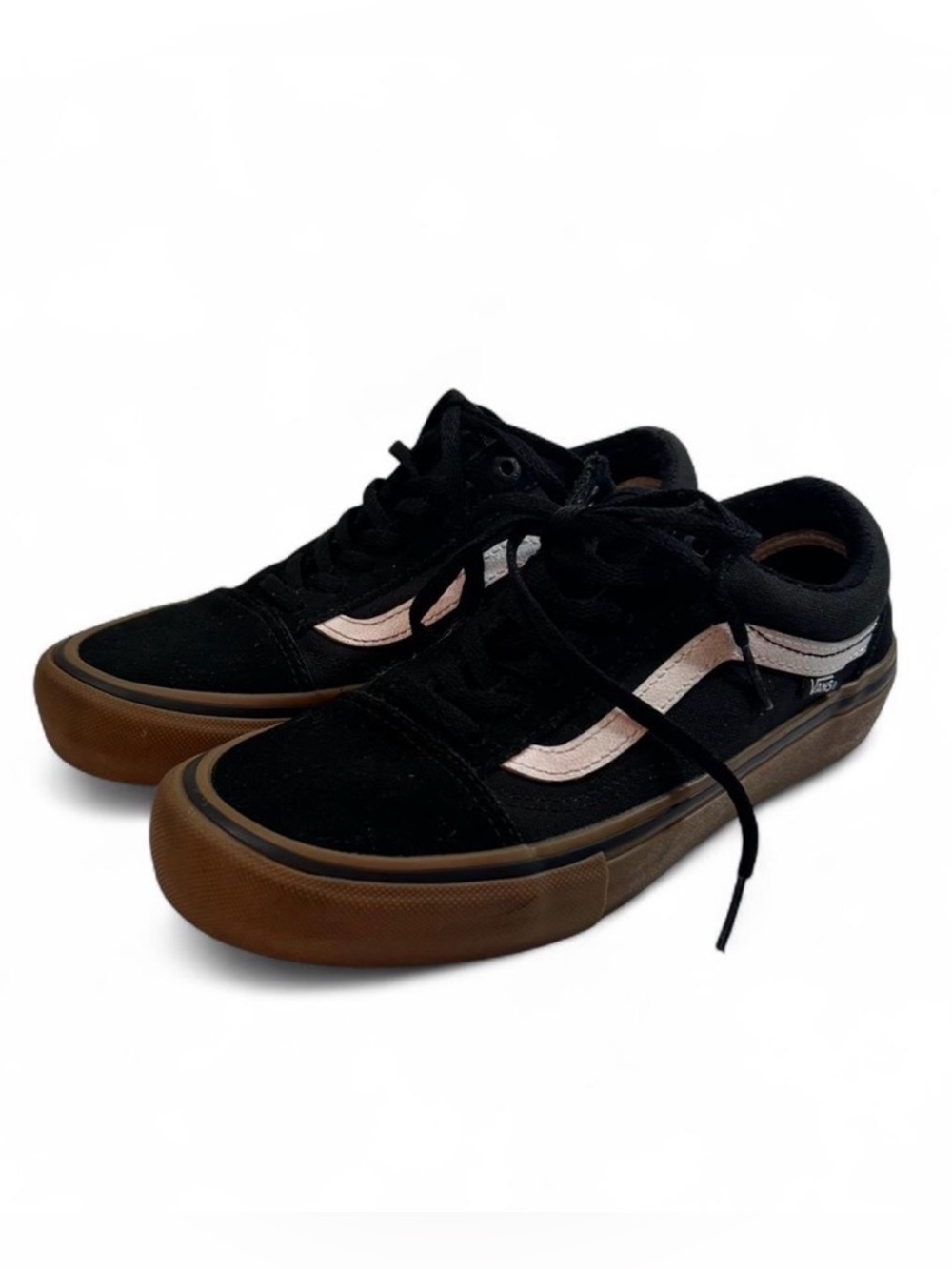 Vans Mens size 5.5 Gum sole, black suede.